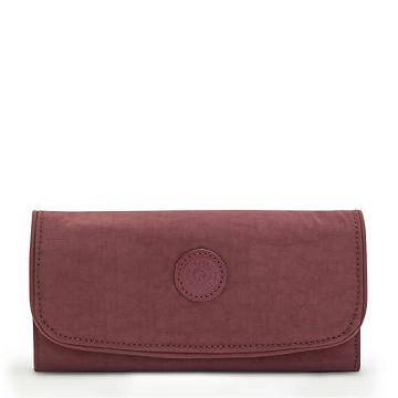 Portfele Kipling Money Land Snap Wallet Bordowe | PL 1027AH